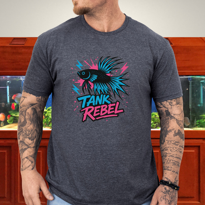 Tank Rebel Punk Betta Fish T-Shirt