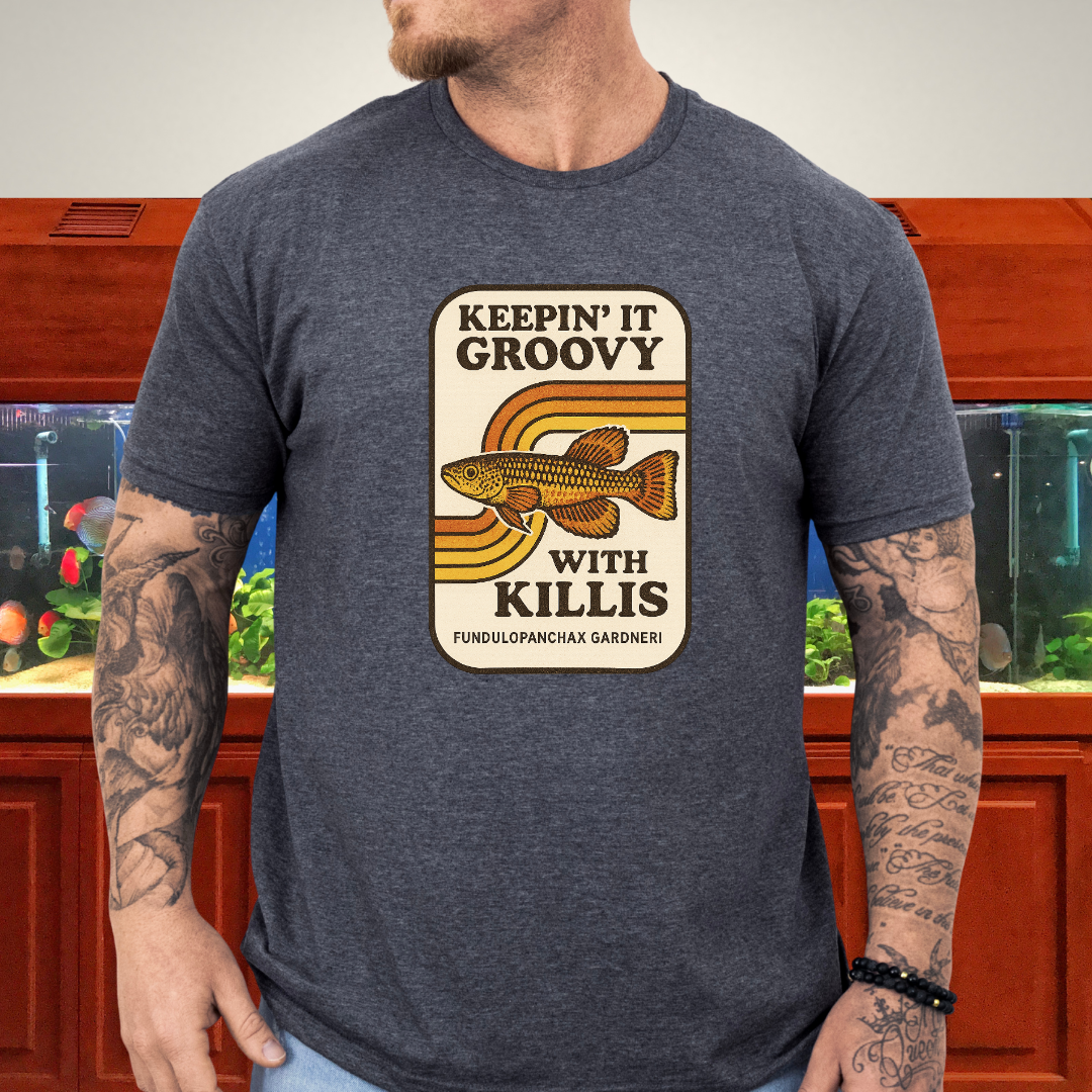 Keepin’ it Groovy Tee – Gardneri Killifish Retro Design