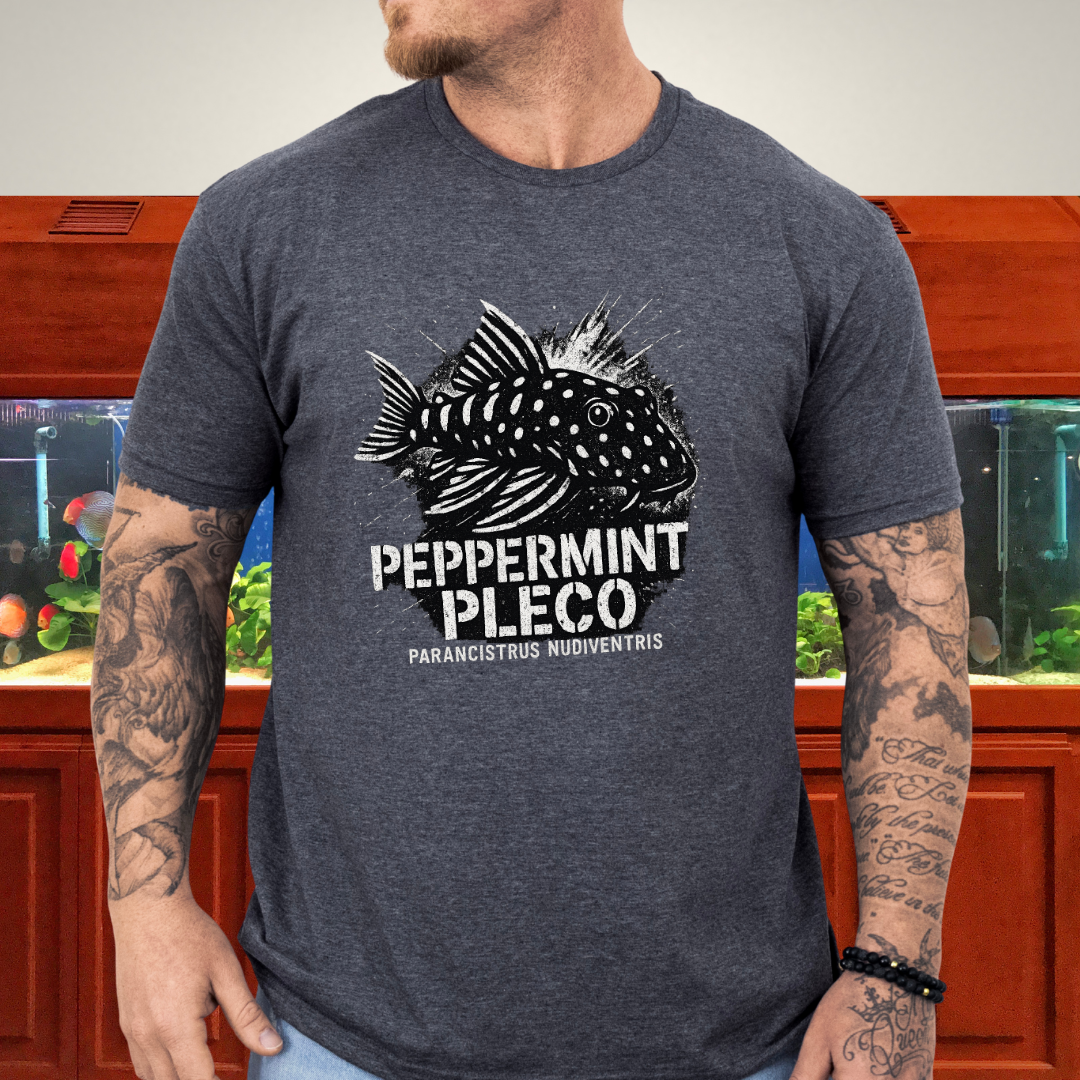 Peppermint Pleco T-Shirt – Punk Graffiti Parancistrus nudiventris Design for Aquarium Hobbyists