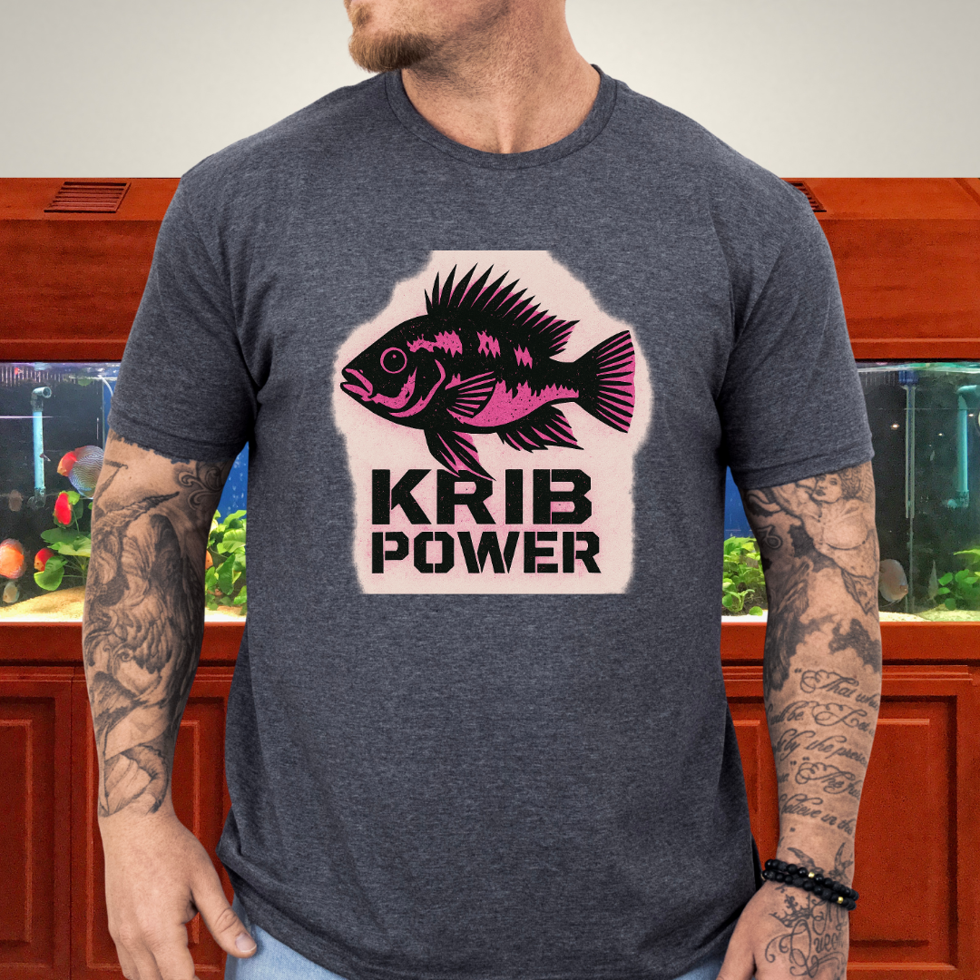 Krib Power Tee – Punk Neon Pink Kribensis Design