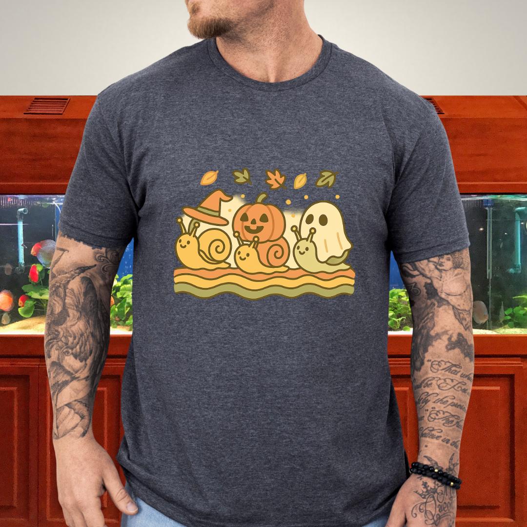 Spooky Snail Parade-T-Shirt-Fish &amp; Friends Tees