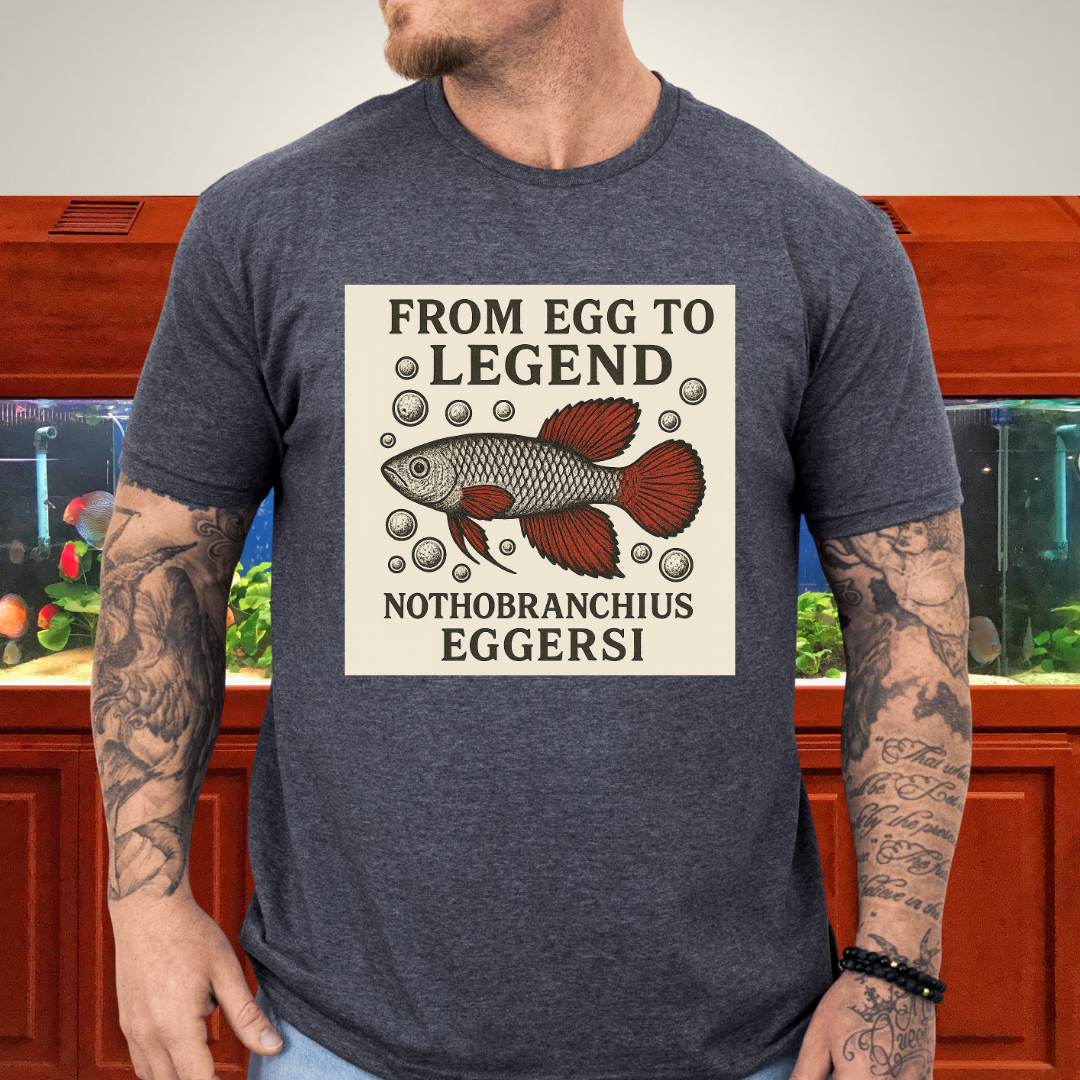 From Egg to Legend Tee – Eggersi Killifish Lithograph Design