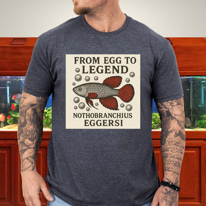 From Egg to Legend Tee – Eggersi Killifish Lithograph Design