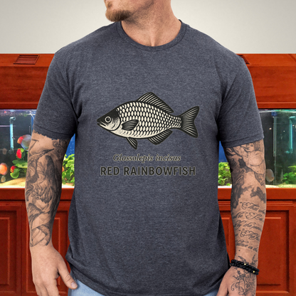 Lake Sentani Rainbowfish Shirt – Bold Red Fish Design