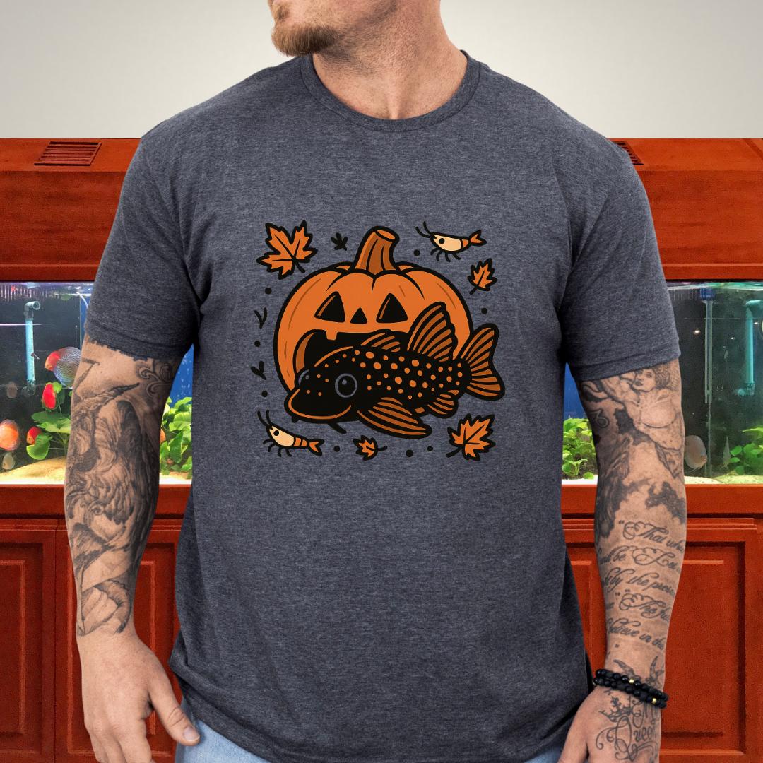 Pumpkin Pleco Party-T-Shirt-Fish &amp; Friends Tees