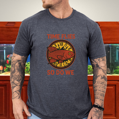 Time Flies, So Do We Tee – Guentheri Killifish Surreal Design
