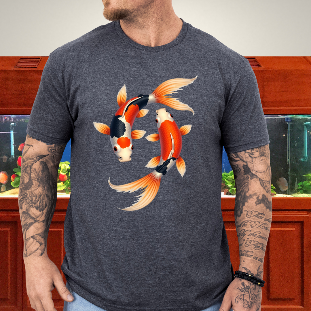 Japanese Koi Fish Harmony Shirt – Aquatic Symbolism