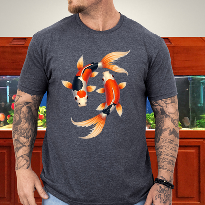 Japanese Koi Fish Harmony Shirt – Aquatic Symbolism