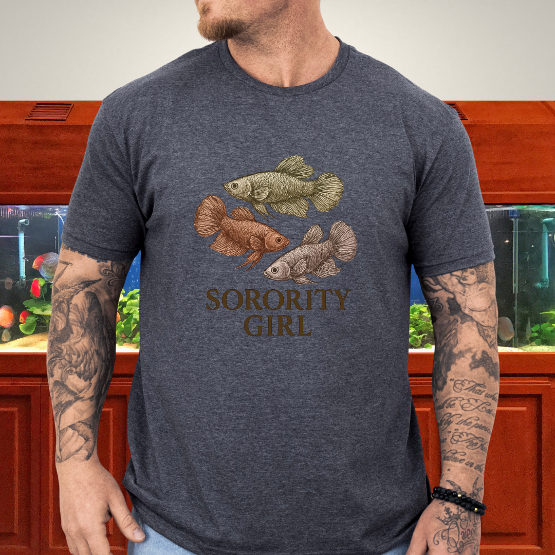 Female Betta Sorority Tee – Trio Design with Typography