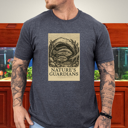 Nature’s Guardians Tee – Kribensis Pair Woodcut Illustration