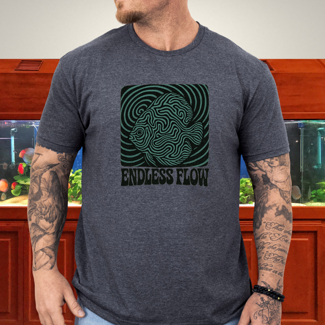 Endless Flow Surreal Snakeskin Discus Tee