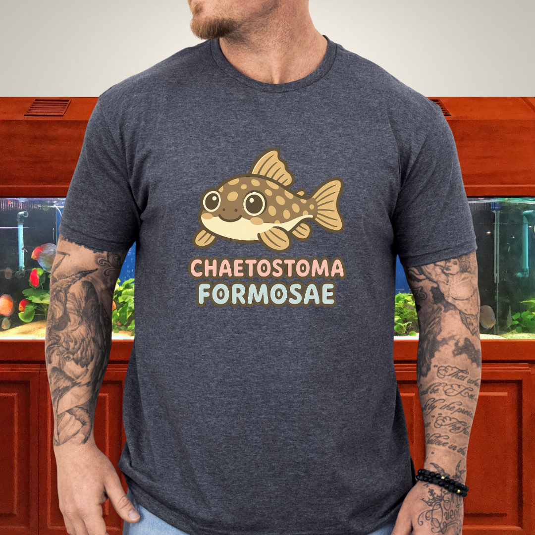 Rubber Lip Pleco Tee – Kawaii Catfish Bubble Letter Design