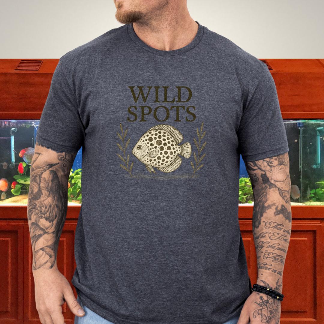 Wild Spots Leopard Discus Nature Sketch Tee-T-Shirt-Fish &amp; Friends Tees