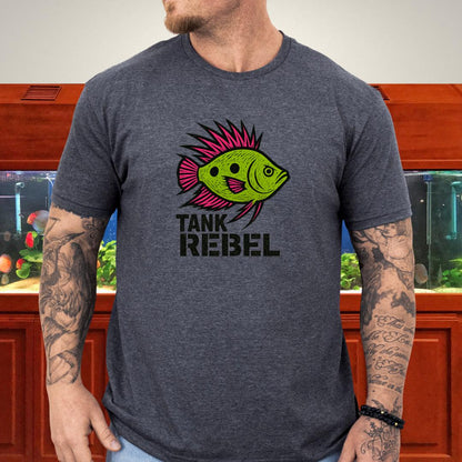 Tank Rebel Tee – Punk Three-Spot Gourami Mohawk Design