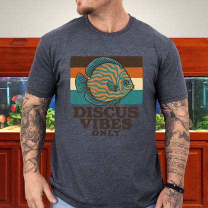Retro Discus Fish T-Shirt – 70s Groovy Aquarium Style