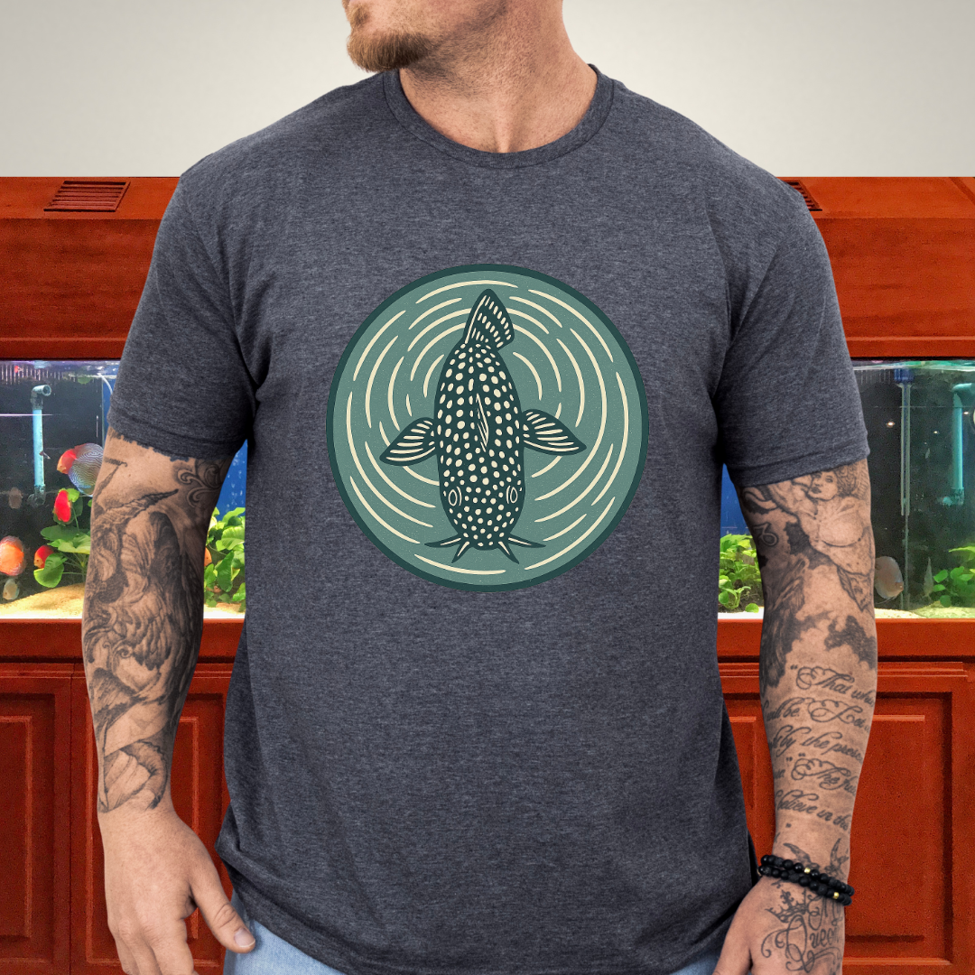 Ripple View Tee – Retro Corydoras Sterbai Lithograph