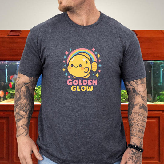 Golden Glow Kawaii Discus Rainbow Tee-T-Shirt-Fish &amp; Friends Tees
