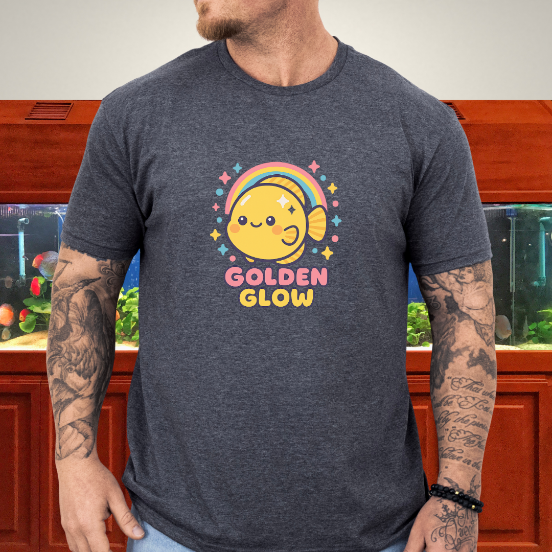 Golden Glow Kawaii Discus Rainbow Tee