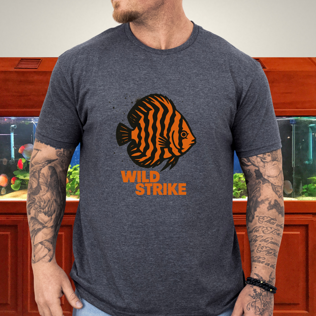 Wild Strike Punk Tiger Stripe Discus Tee