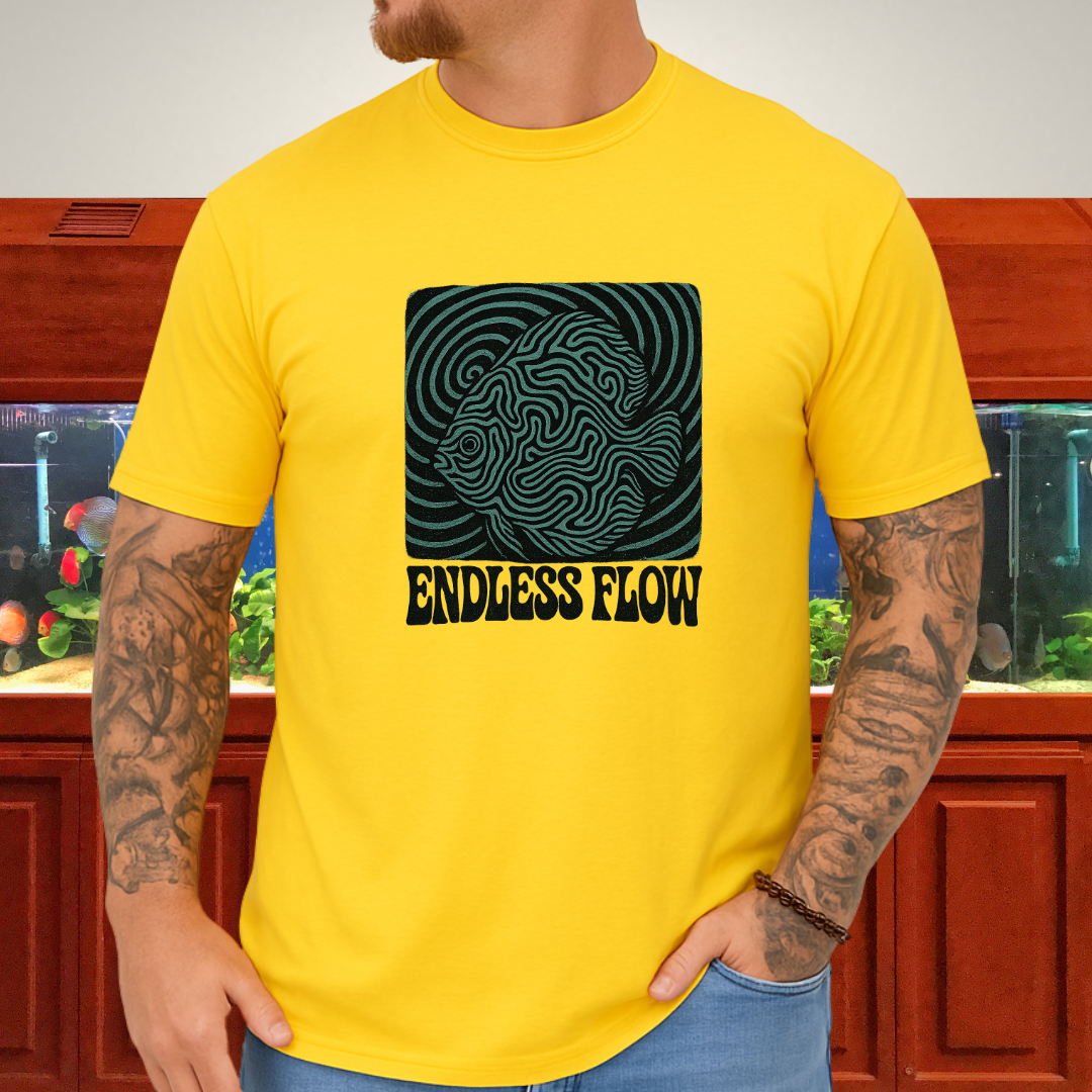 Endless Flow Surreal Snakeskin Discus Tee