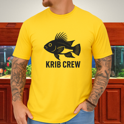 Krib Crew Tee – Minimal Monochrome Kribensis Logo Design