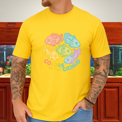 Colors of the Cichlid Tee – Rainbow Apistogramma Kawaii Design