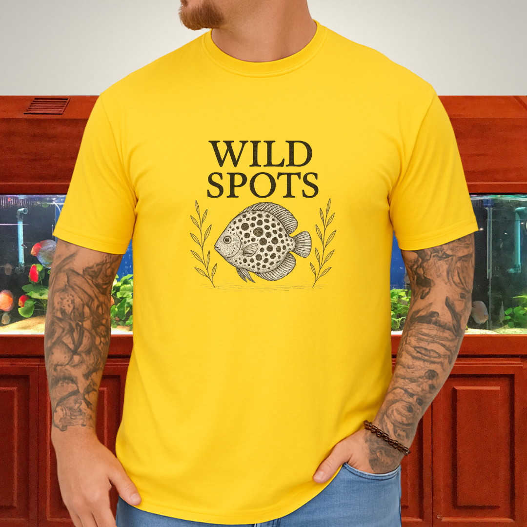 Wild Spots Leopard Discus Nature Sketch Tee