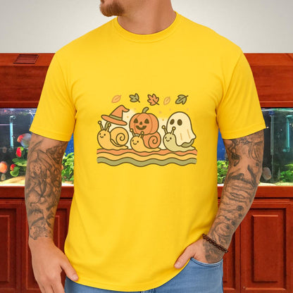 Spooky Snail Parade-T-Shirt-Fish &amp; Friends Tees