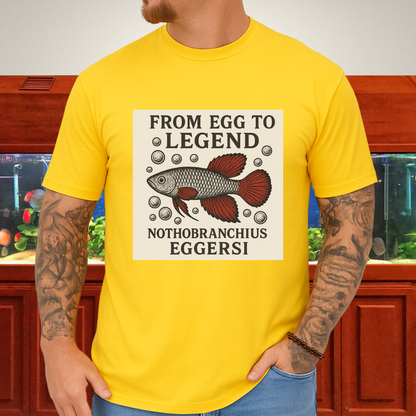 From Egg to Legend Tee – Eggersi Killifish Lithograph Design