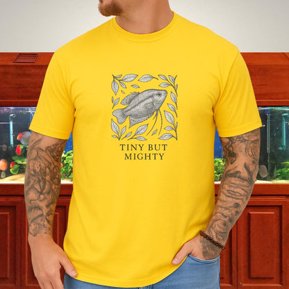 Tiny But Mighty Tee – Sparkling Gourami Hand-Sketched Design
