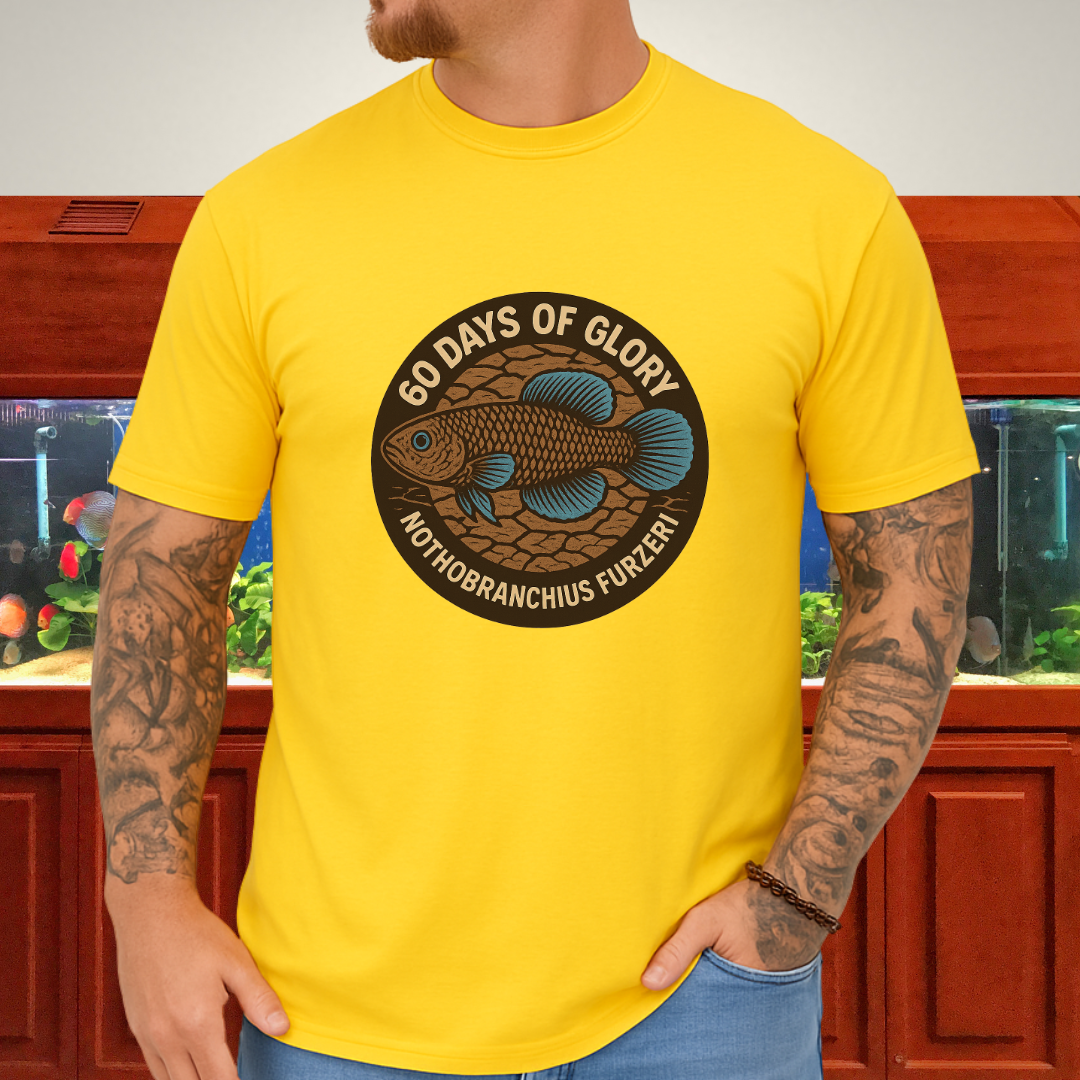 60 Days of Glory Tee – Nothobranchius furzeri Annual Killifish