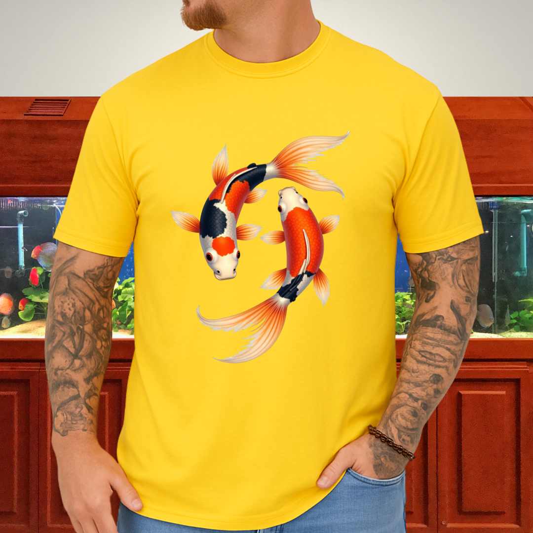 Japanese Koi Fish Harmony Shirt – Aquatic Symbolism