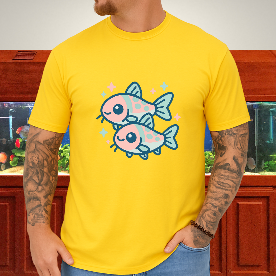 Adorable Nano Fish Shirt – Pygmy Corydoras Pastel Style