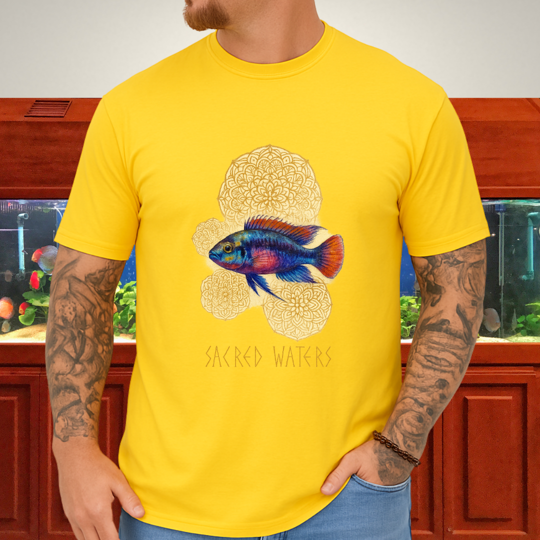 Sacred Waters Tee – Kribensis with Mandala Geometry Design