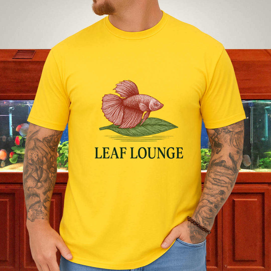 Leaf Rest Betta Tee – Floating Betta Fish Design