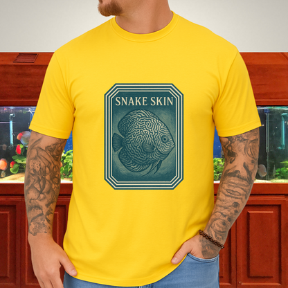 Retro Geometric Snake Skin Discus Tee