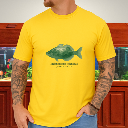 Jungle Jewels Tee – Eastern Rainbowfish Double Exposure Design
