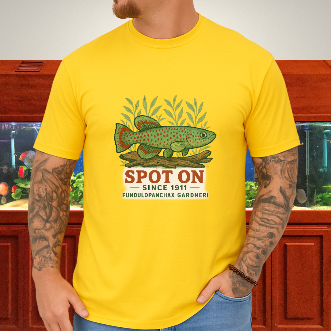Spot On Since 1911 Tee – Gardneri Killifish Retro Design