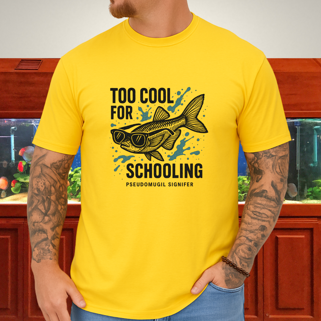 Nano Fish Humor Shirt – Too Cool for Schooling