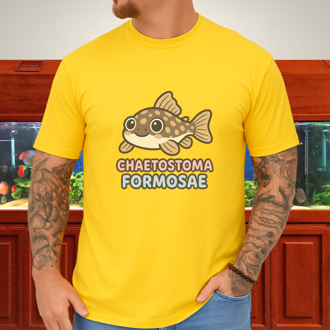 Rubber Lip Pleco Tee – Kawaii Catfish Bubble Letter Design