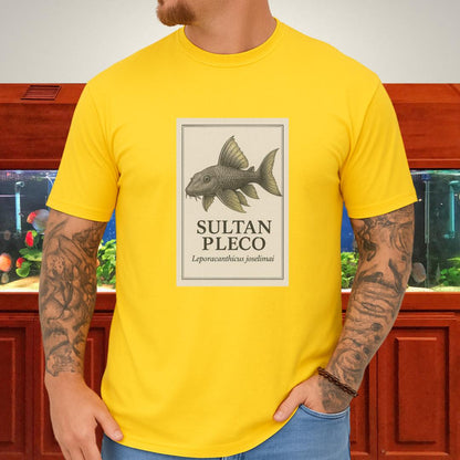 Sultan Pleco Tee – Realistic Etching Catfish Design-T-Shirt-Fish &amp; Friends Tees