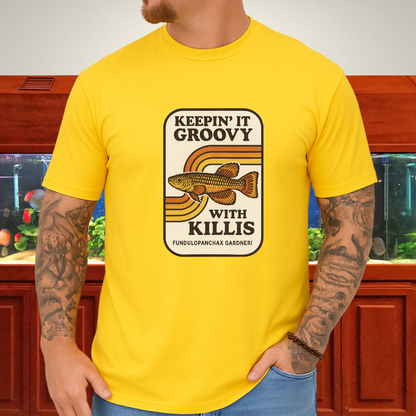 Keepin’ it Groovy Tee – Gardneri Killifish Retro Design
