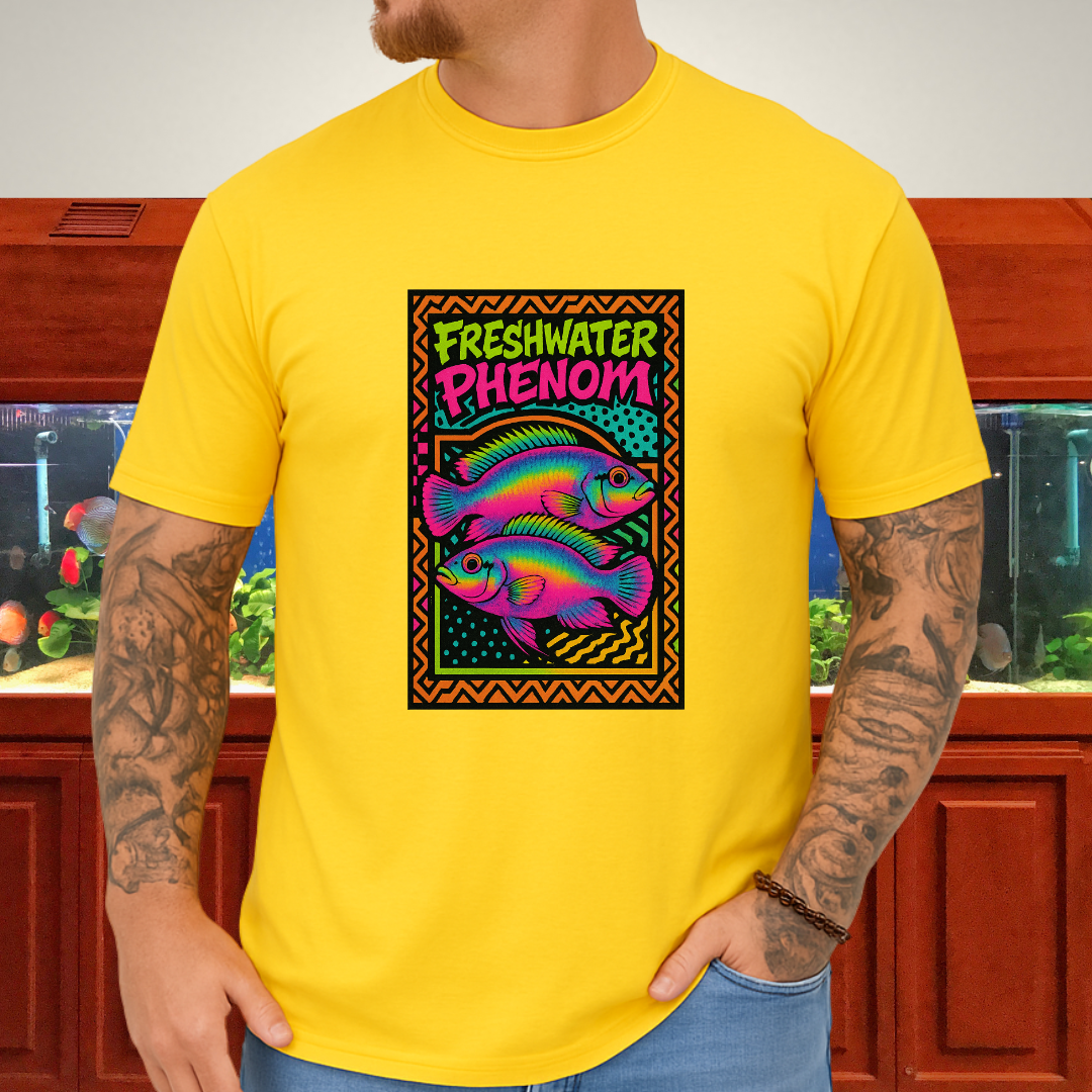Freshwater Phenom Tee – Neon 90s Kribensis Design
