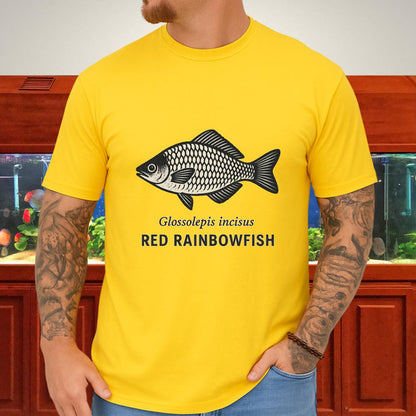 Lake Sentani Rainbowfish Shirt – Bold Red Fish Design
