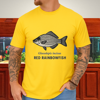 Lake Sentani Rainbowfish Shirt – Bold Red Fish Design