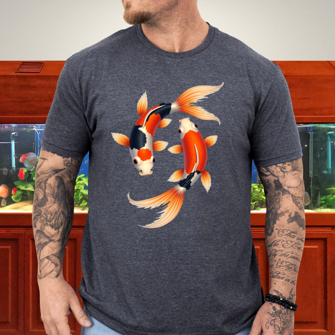 Japanese Koi Fish Harmony Shirt – Aquatic Symbolism