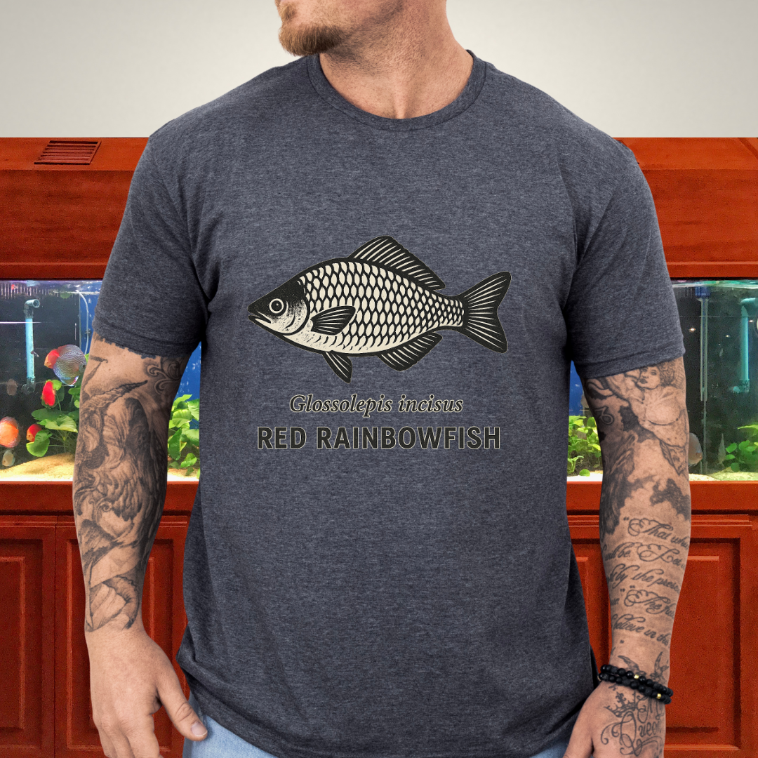 Lake Sentani Rainbowfish Shirt – Bold Red Fish Design