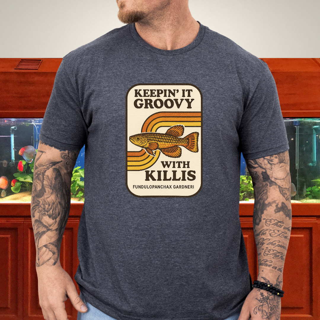 Keepin’ it Groovy Tee – Gardneri Killifish Retro Design