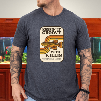 Keepin’ it Groovy Tee – Gardneri Killifish Retro Design