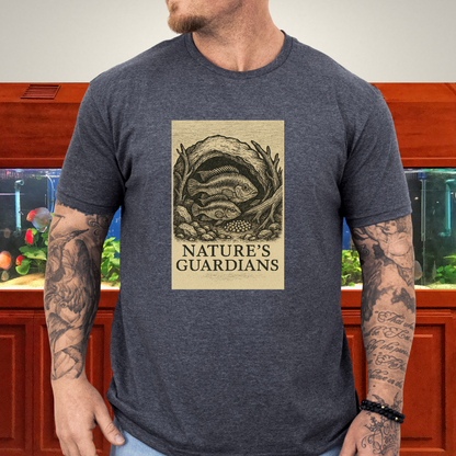 Nature’s Guardians Tee – Kribensis Pair Woodcut Illustration